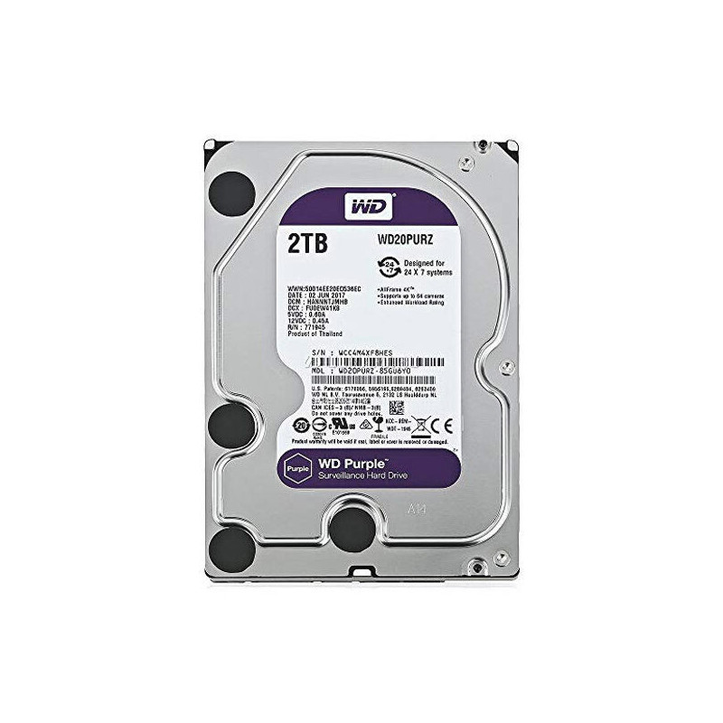 HDD WISTERN DIGITAL PURPLE 2TB INTERNE