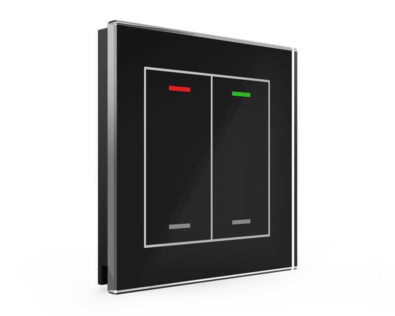 [BE-GTL20S.01] INTERRUPTEUR  MDT EN VERRE KNX 2 FOIS LITE