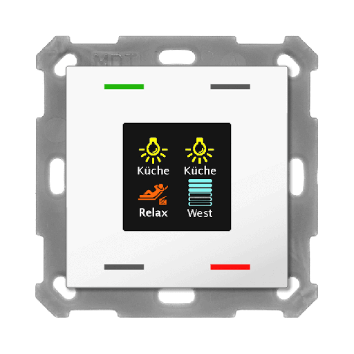 [BE-TAS55T4.01] INTERRUPTEUR  MDTEN VERRE KNX4 VOIS SMART 55