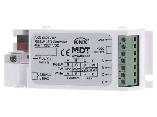 [AKD-0424V.02] MODULE MDT CONTROLEUR LED KNX RGB+W