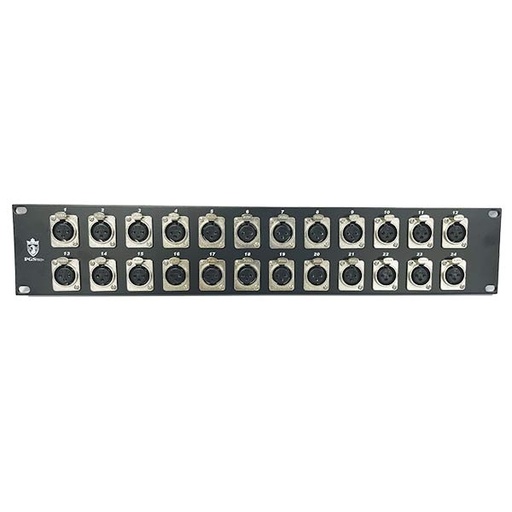 [AG005B] PANNEAUX PATCH AUDIO XLR 24 FEMELLE
